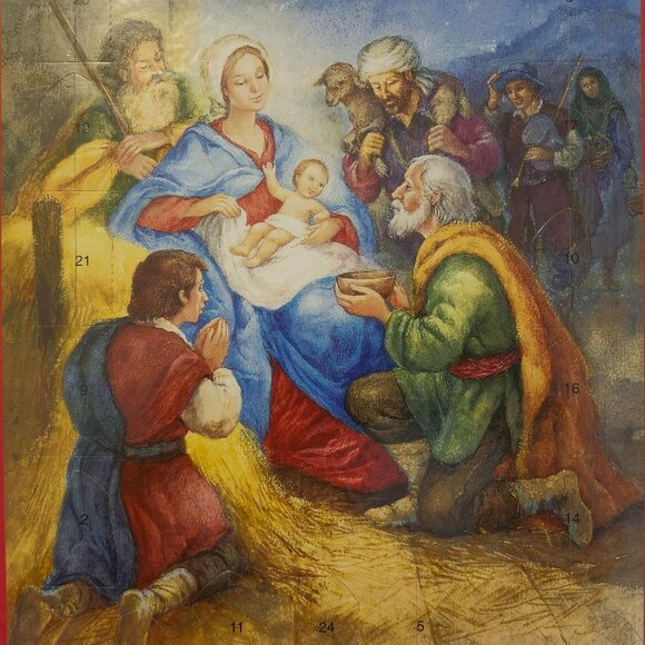 CalTime Advent Bible Text Calendar The Shepherd 24 Windows to Open - Picture 2 of 6